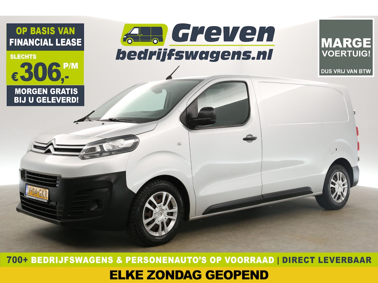 Citroën Jumpy - 1.6 BlueHDI L2H1 | Marge | Airco Carplay Cruise Navigatie Parkeersensoren Elektrpakket - AutoWereld.nl