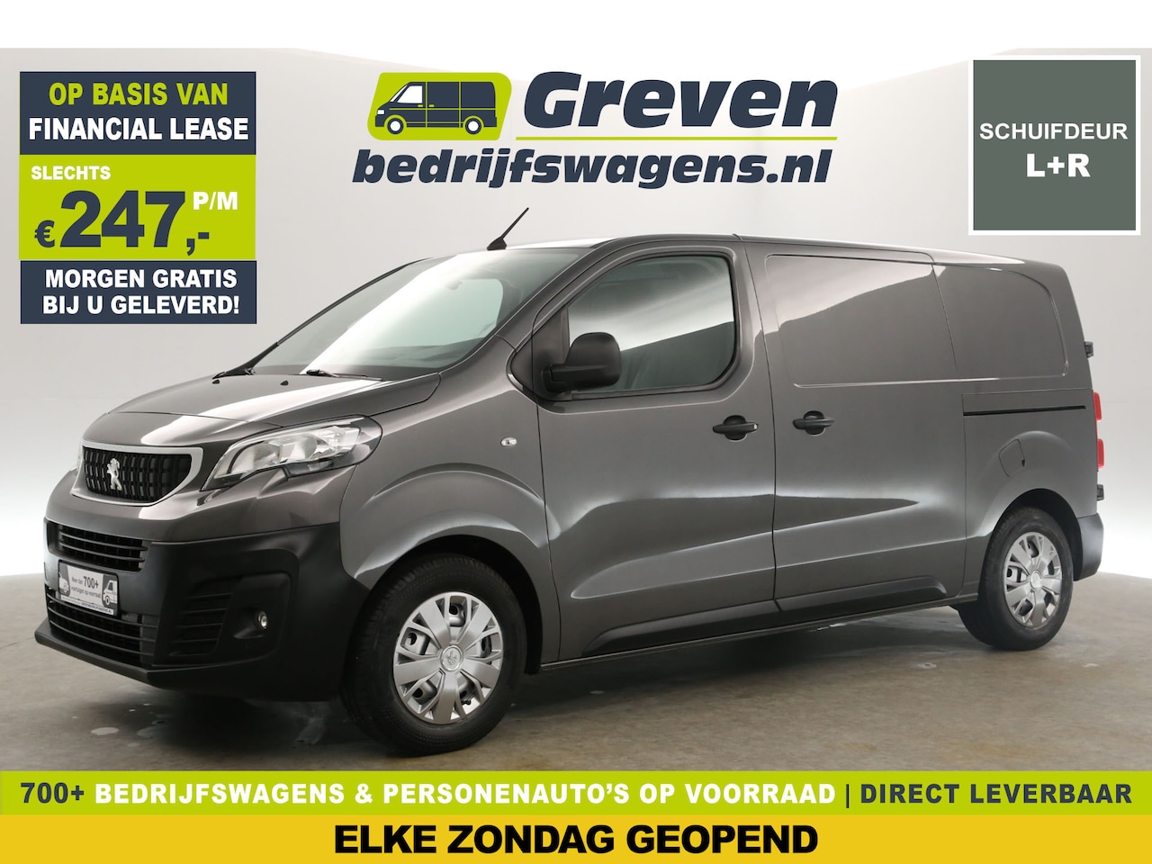 Peugeot Expert - 1.5 HDI L2H1 Airco Cruise Carplay 2xSchuifdeur Navi PDC 3 Persoons Trekhaak - AutoWereld.nl