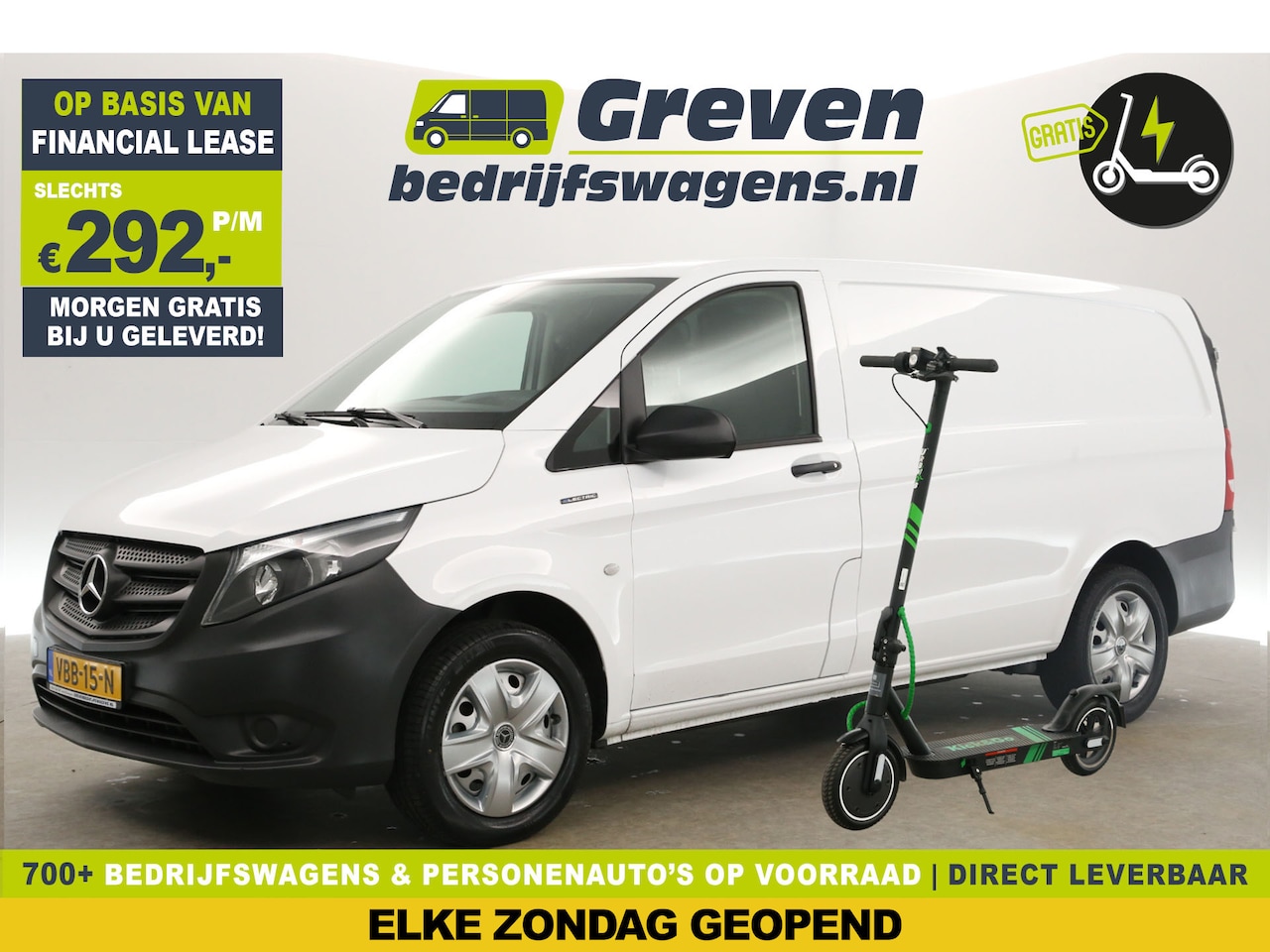 Mercedes-Benz eVito - Lang 41 kWh | MARGE | Gratis E-Step! | Elektrisch | Automaat Airco Camera Navi Stoelverwar - AutoWereld.nl