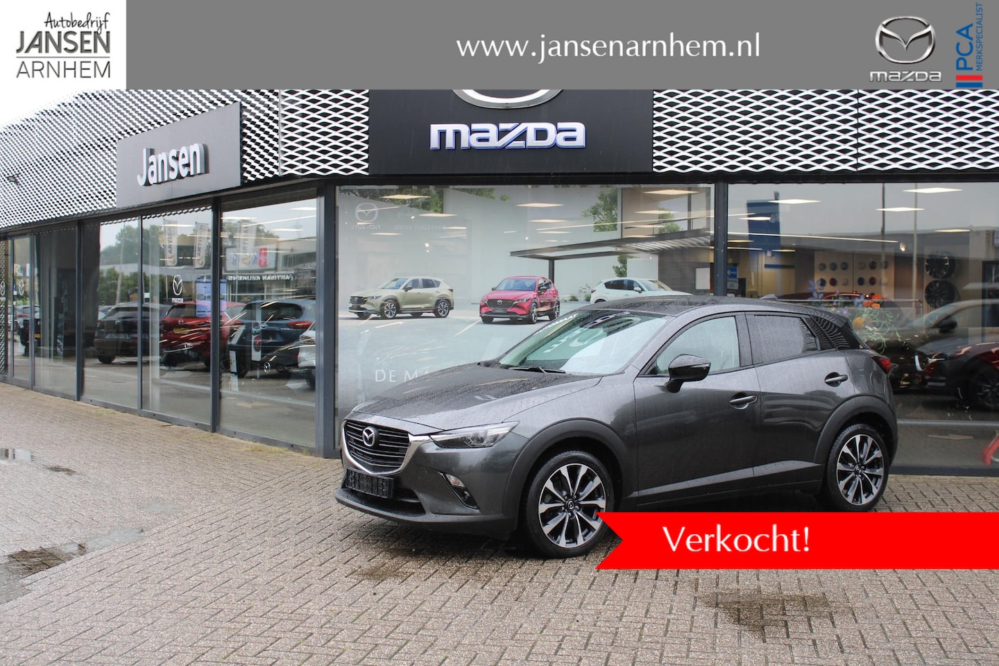 Mazda CX-3 - 2.0 SkyActiv-G 121 Luxury 2.0 SkyActiv-G 121 Luxury , Automaat, Wit Leder, Navi, Apple Carplay, Clima, Cruise, LMV 1 - AutoWereld.nl