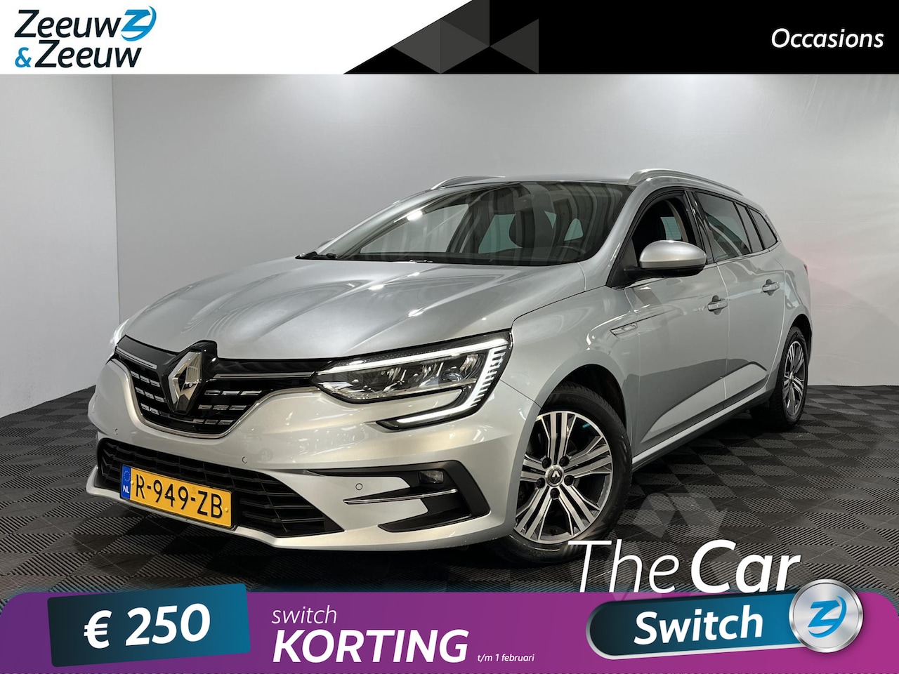 Renault Mégane Estate - 140PK TCe Intens | 1e eigenaar | Trekhaak (1700KG) | Navi | Climate Control | Licht & Rege - AutoWereld.nl