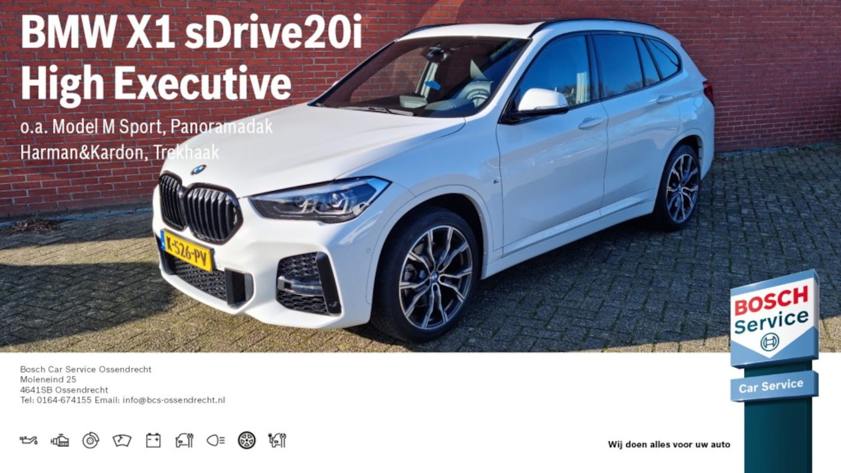 BMW X1 - SDRIVE20I HIGH EXECUTIVE MODEL M SPORT PANORAMADAK HARMANenKARDON - AutoWereld.nl