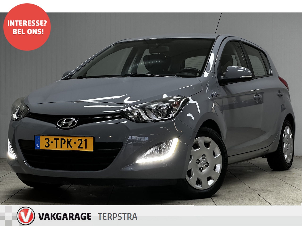 Hyundai i20 - 1.2i i-Motion/ 5-Drs/ Airco/ Elek. pakket/ Isofix/ C.V. Afstand/ AUX & USB/ Multi. LEDER. - AutoWereld.nl