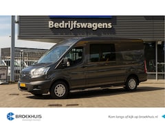 Ford Transit - 330 2.2 TDCI L3H2 Dubbele Cabine Trend | 6-persoons | Navigatie | Trekhaak | Sidebars