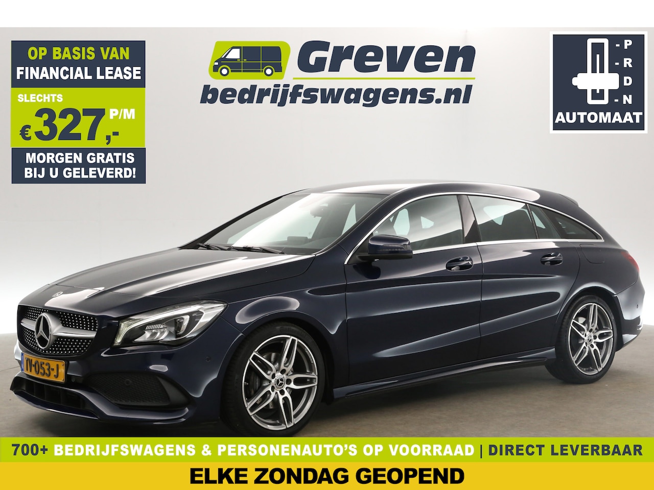 Mercedes-Benz CLA-Klasse - 180 Business Solution AMG Automaat Airco Cruise Camera LED Navi PDC Stoelverwarming 18"LMV - AutoWereld.nl