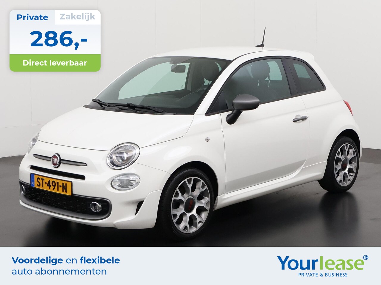 Fiat 500 - 0.9 TwinAir Turbo Sport | All-in 286,- Private Lease | Zondag Open! - AutoWereld.nl