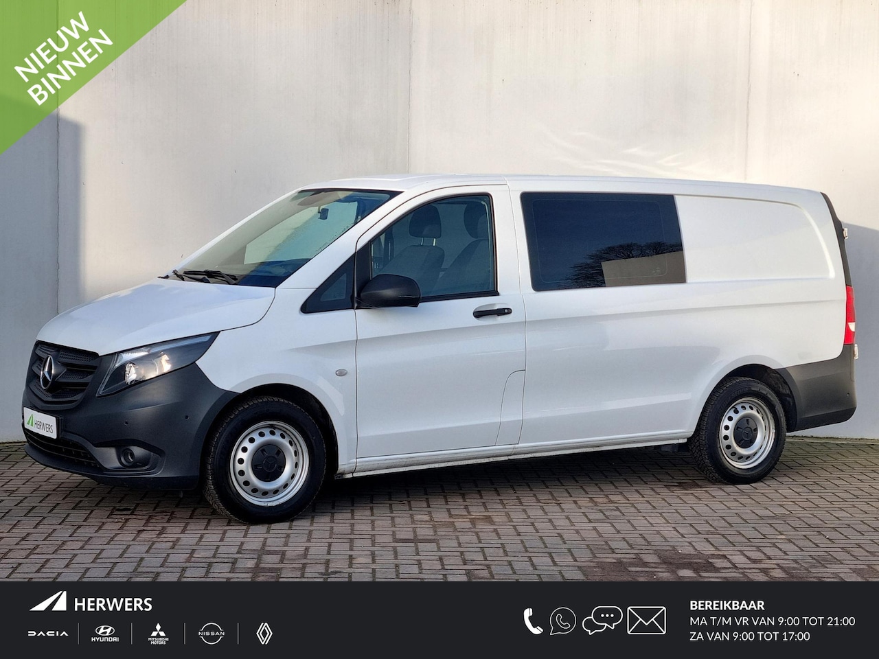 Mercedes-Benz Vito - 114 CDI Lang DC Comfort Dubbel Cabine / Trekhaak / 1700KG Trekgewicht / Navigatie / Airco - AutoWereld.nl