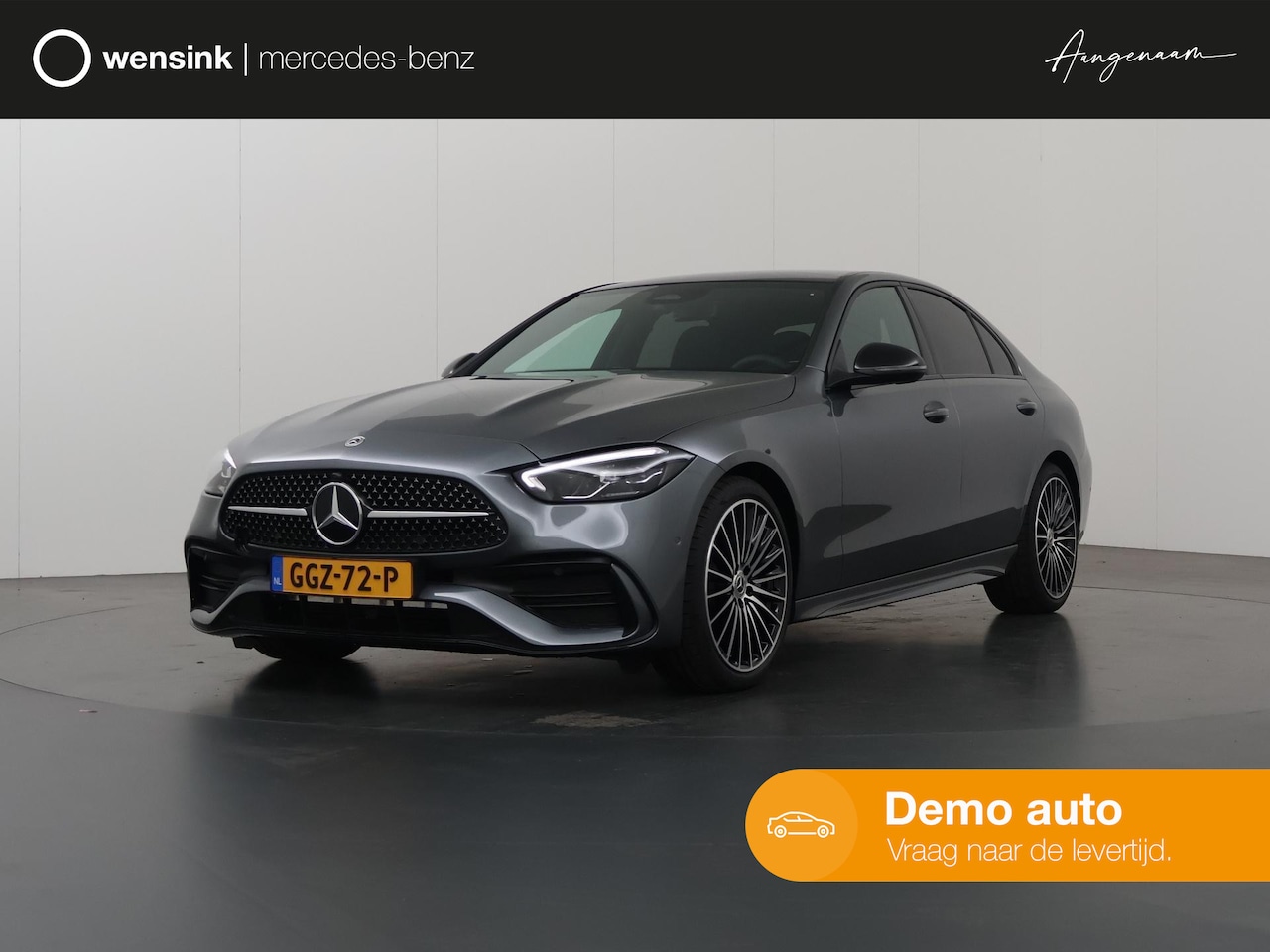 Mercedes-Benz C-klasse - 180 AMG Line | Panoramadak | Keyless Go | Stoelverwarming | 19 inch lm velgen | Memory - AutoWereld.nl