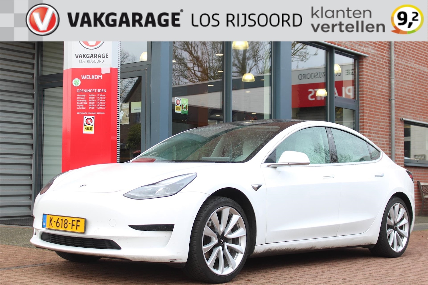 Tesla Model 3 - Standard Plus | Trekhaak | Wit Lederen Interieur | 40 x Tesla direct leverbaar | Auto- Pil - AutoWereld.nl