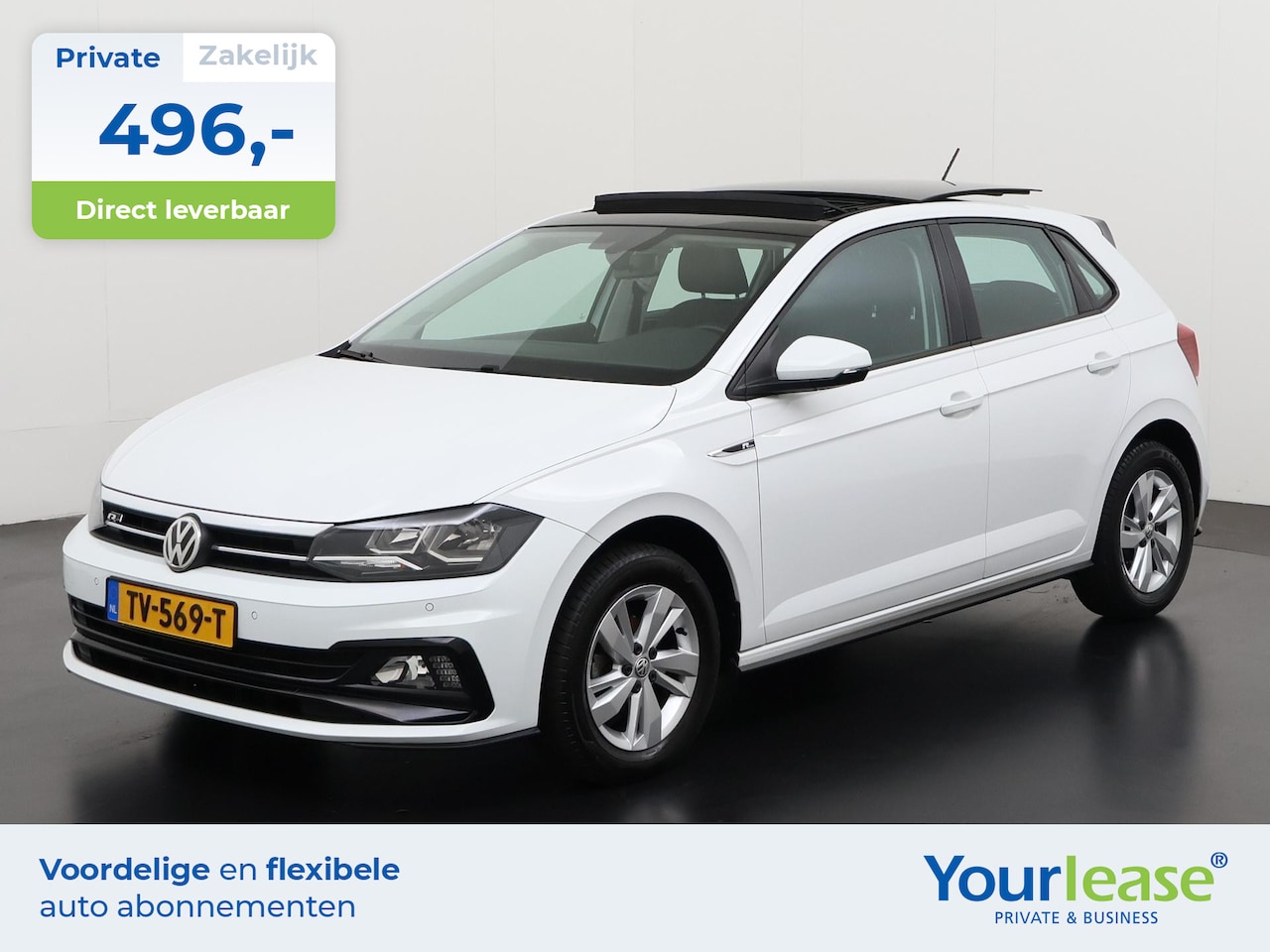 Volkswagen Polo - 1.0 TSI R-Line Ext. DSG | All-in 496,- Private Lease | Zondag Open! - AutoWereld.nl