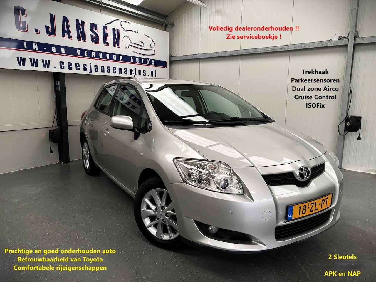 Toyota Auris - 1.6-16V Sol 1.6-16V Sol, NETTE AUTO !! - AutoWereld.nl