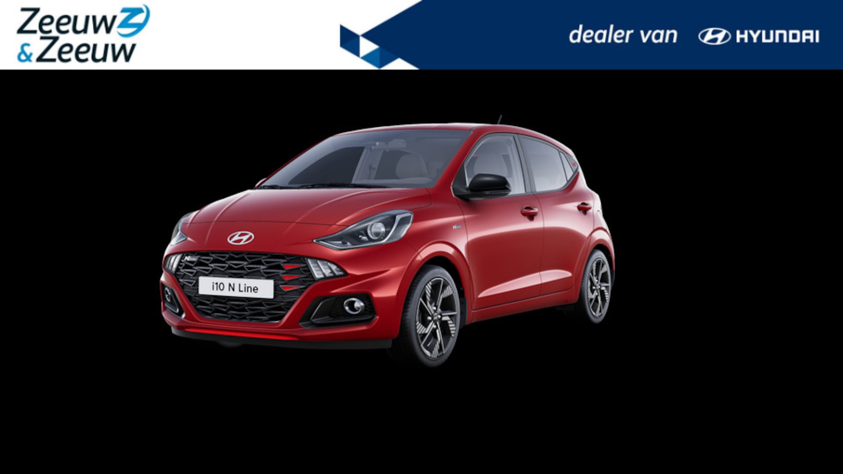 Hyundai i10 - 1.0 T-GDI | N-LINE | DRAGON RED | DIRECT LEVERBAAR - AutoWereld.nl