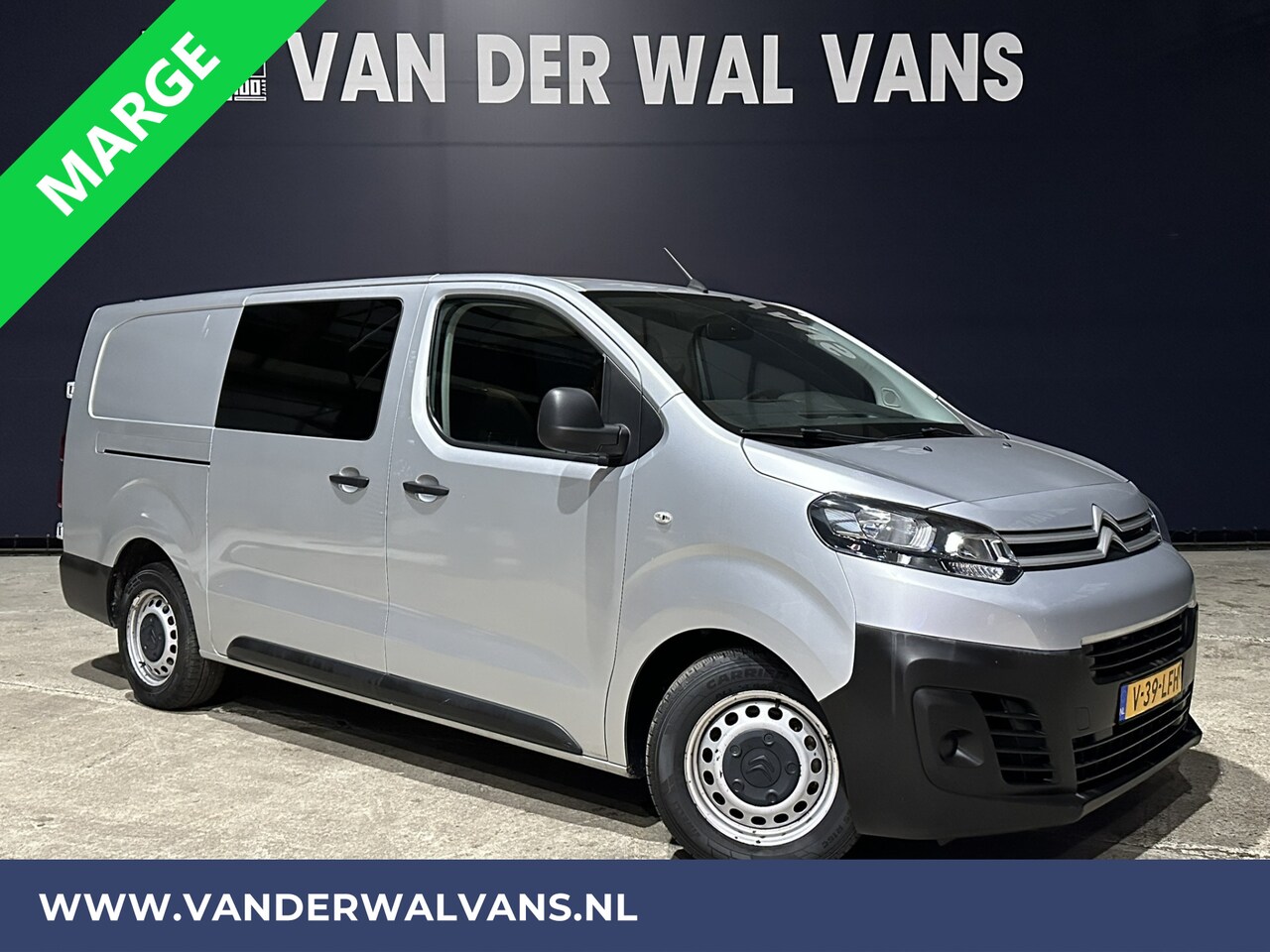 Citroën Jumpy - 2.0 BlueHDI **MARGE, GEEN BTW, GEEN BPM** 123pk L3H1 XL Dubbel cabine Euro6 Airco | Naviga - AutoWereld.nl