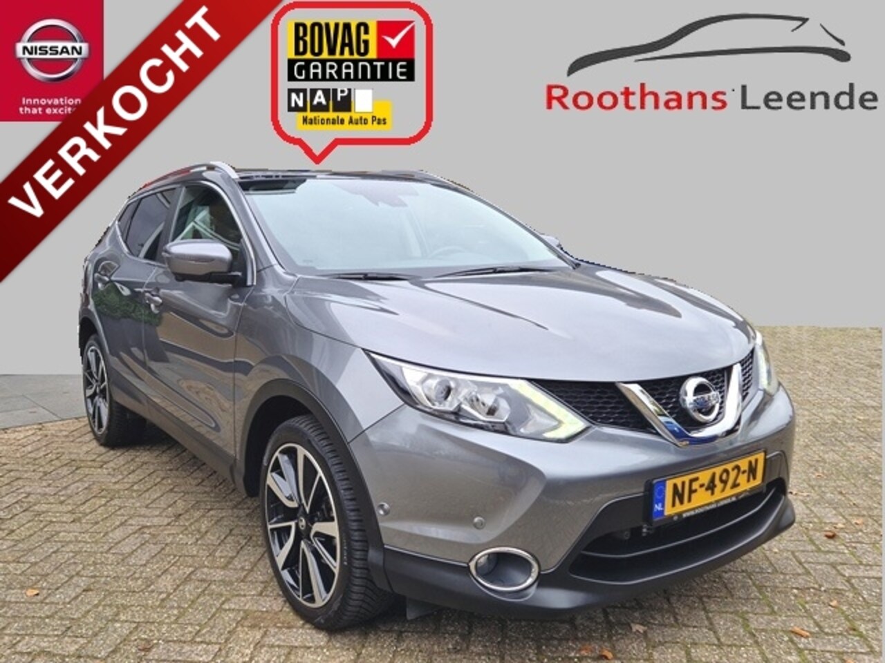 Nissan Qashqai - 1.2 115PK DIG-Turbo X-Tronic A/T Tekna Glass - AutoWereld.nl