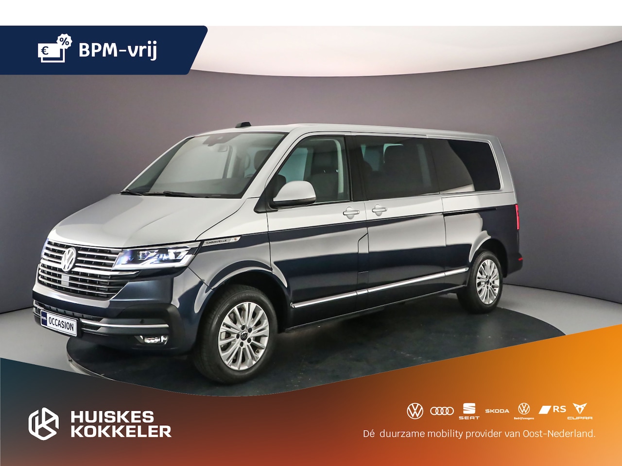 Volkswagen Transporter - Dubbele cabine T6.1 2.0 TDI 204PK DSG L2H1 Highline Dubbele Schuifdeur | Lederen bekleding - AutoWereld.nl