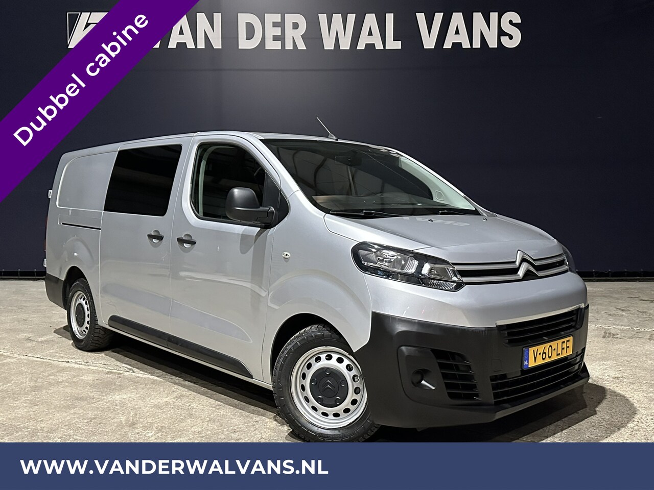 Citroën Jumpy - 2.0 BlueHDI **MARGE, GEEN BTW** 123pk L3H1 Dubbel cabine Euro6 Airco | Navigatie Cruisecon - AutoWereld.nl