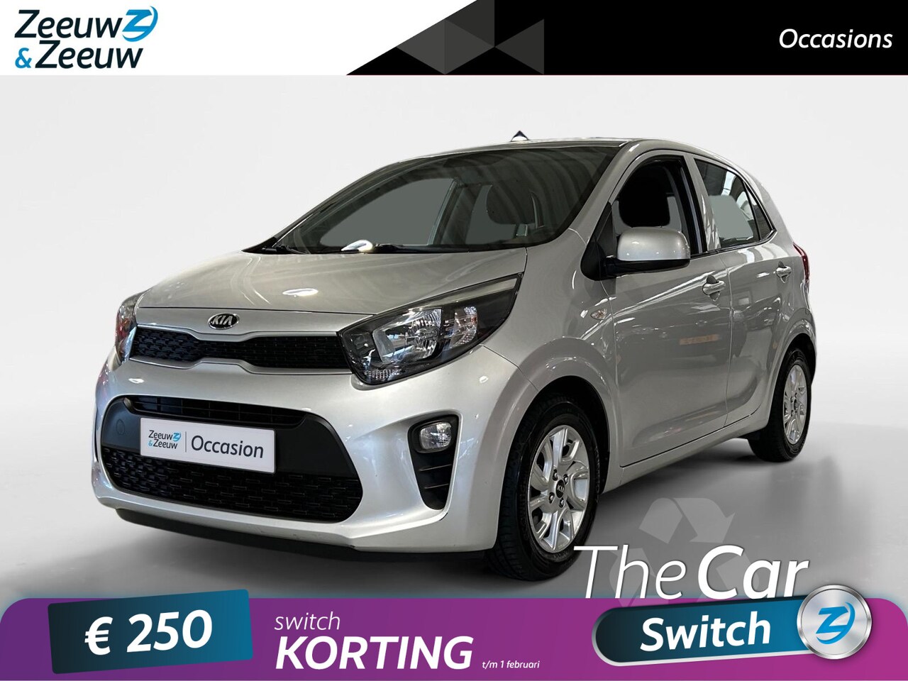 Kia Picanto - 1.0 CVVT EconomyPlusLine | Lichtsensor | 14"Lichtmetalen Velgen | Bluetooth | Airco | Star - AutoWereld.nl