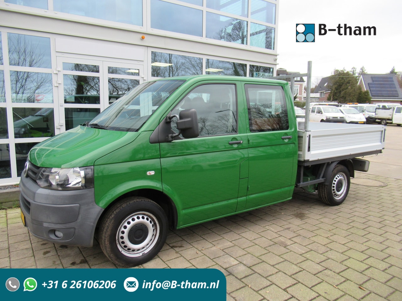 Volkswagen Transporter - T5 2.0 TDI 62KW L2H1 Airco DOKA Dubbelcabine Open Laadbak - AutoWereld.nl