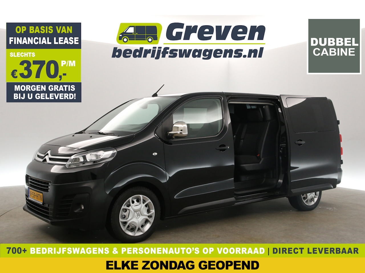 Citroën Jumpy - 2.0 HDI L3H1 | Dubbele Cabine | 5 Persoons | 150PK Airco 360Camera Carplay Cruise 2xSchuif - AutoWereld.nl