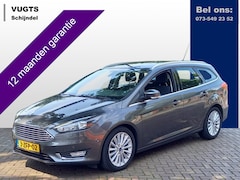 Ford Focus Wagon - 1.0 EcoBoost 125-pk Titanium First Edition 1200 kg geremd aanhangwagen gewicht