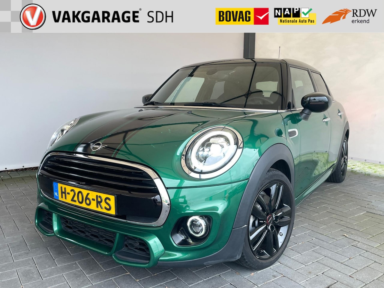 MINI Cooper - Mini 1.5 Cooper|JCW Pakket|British Racing Green|Striping - AutoWereld.nl