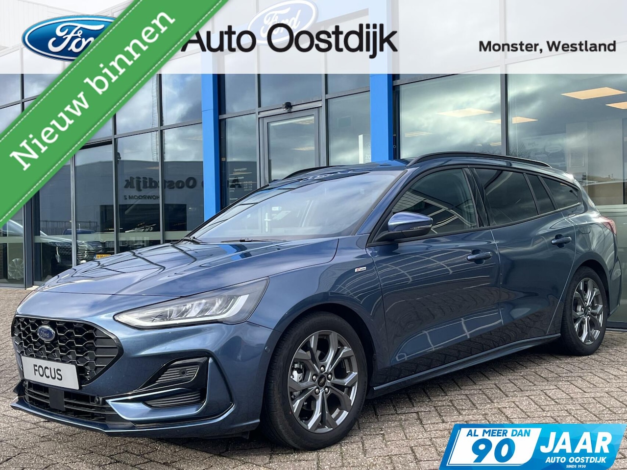 Ford Focus Wagon - 1.0 EcoBoost Hybrid ST Line Wagon 155PK Automaat SYNC 4 Winterpack Adaptieve Cruise Navi C - AutoWereld.nl