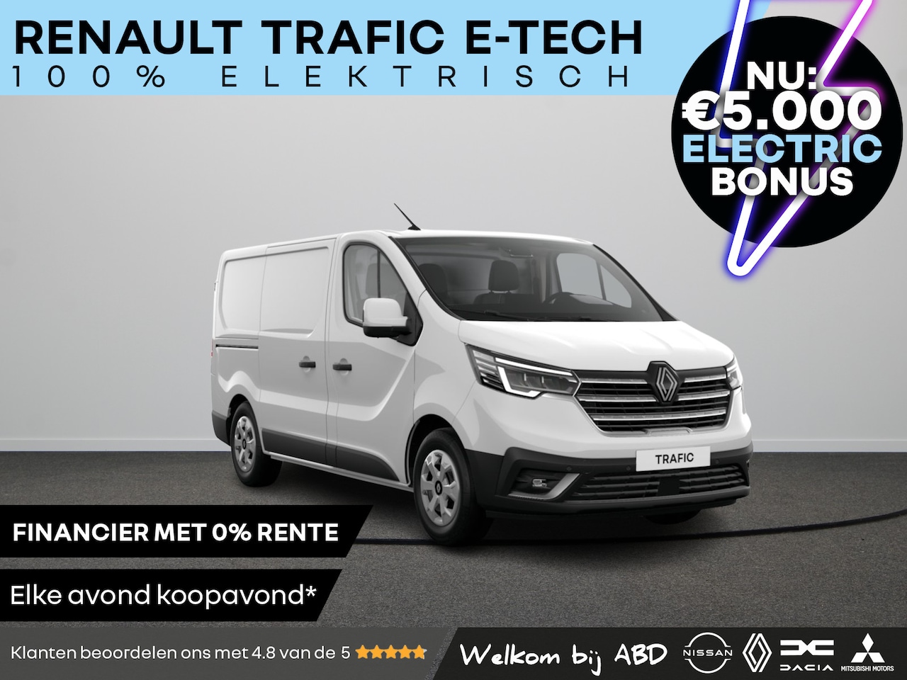 Renault Trafic E-Tech - Gesloten Bestel L2H1 Electric 120 1AT Comfort | Airconditioning | C-Shape LED dagrijverlic - AutoWereld.nl