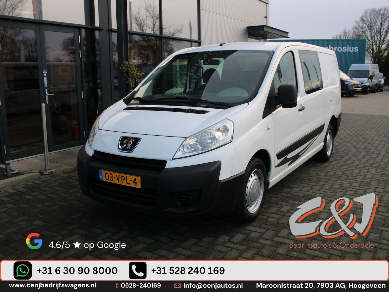 Peugeot Expert - 229 1.6 HDI L2H1 Dubbele Cabine airco cruise control 6 zits marge - AutoWereld.nl