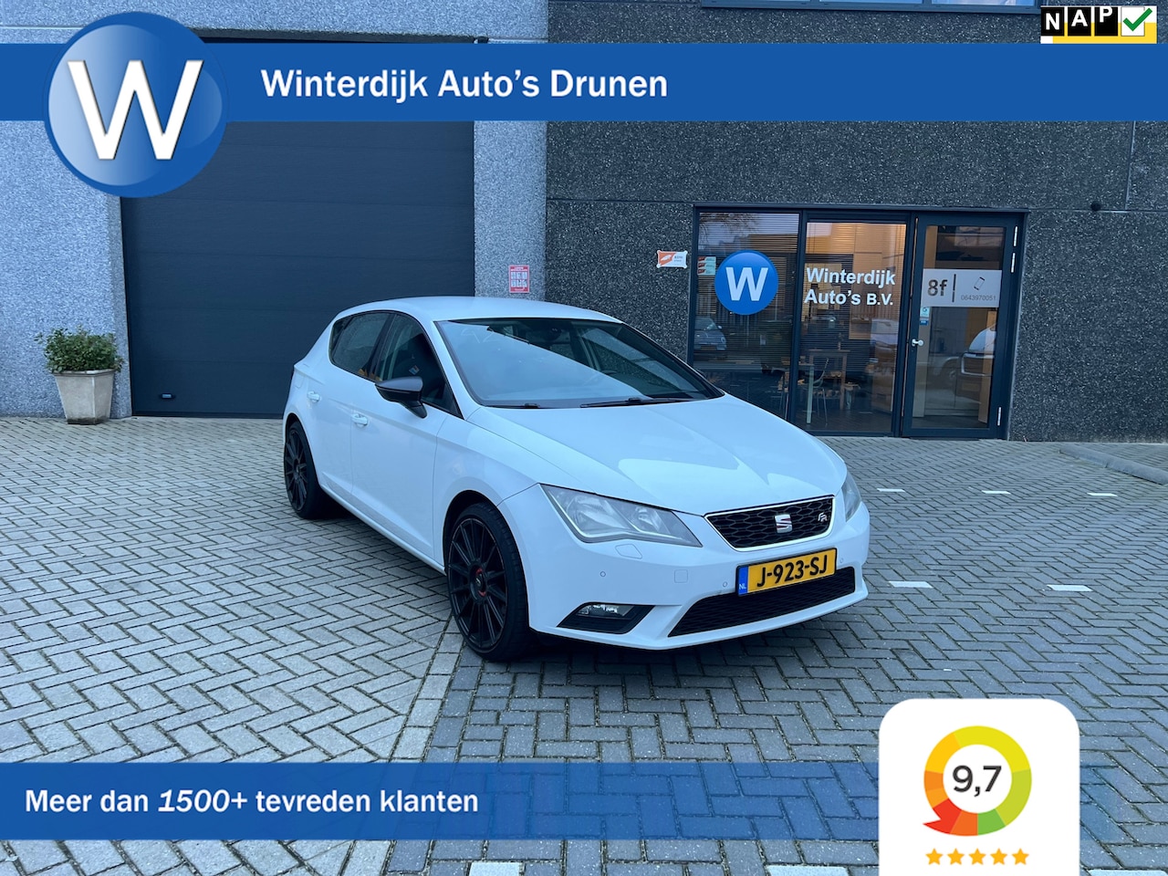 Seat Leon - 1.4 TSI Style Navi! Clima! Cruise! Trekhaak! Stoelverwarming! - AutoWereld.nl