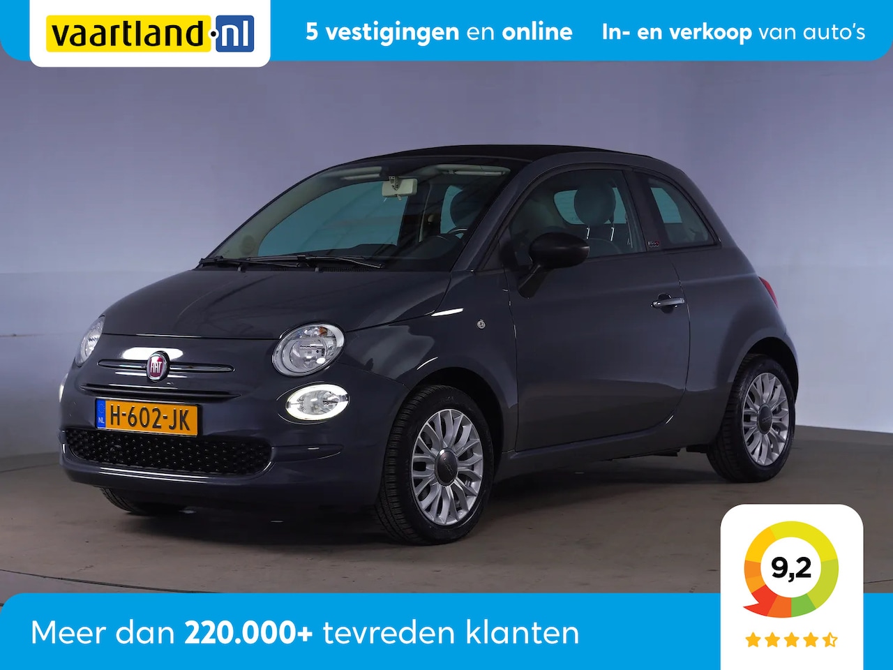 Fiat 500 C - 0.9 TwinAir Turbo Star [ Navi Apple Carplay/Android Auto Airco ] - AutoWereld.nl