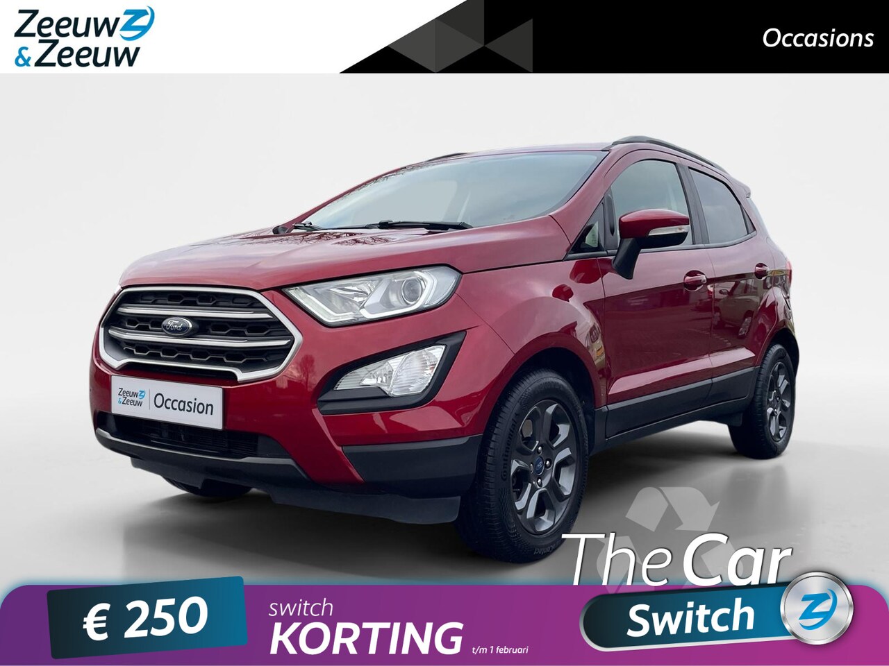 Ford EcoSport - 1.0 EcoBoost Trend Ultimate | Dealer onderhouden | Navigatie | Apple carplay & Android aut - AutoWereld.nl