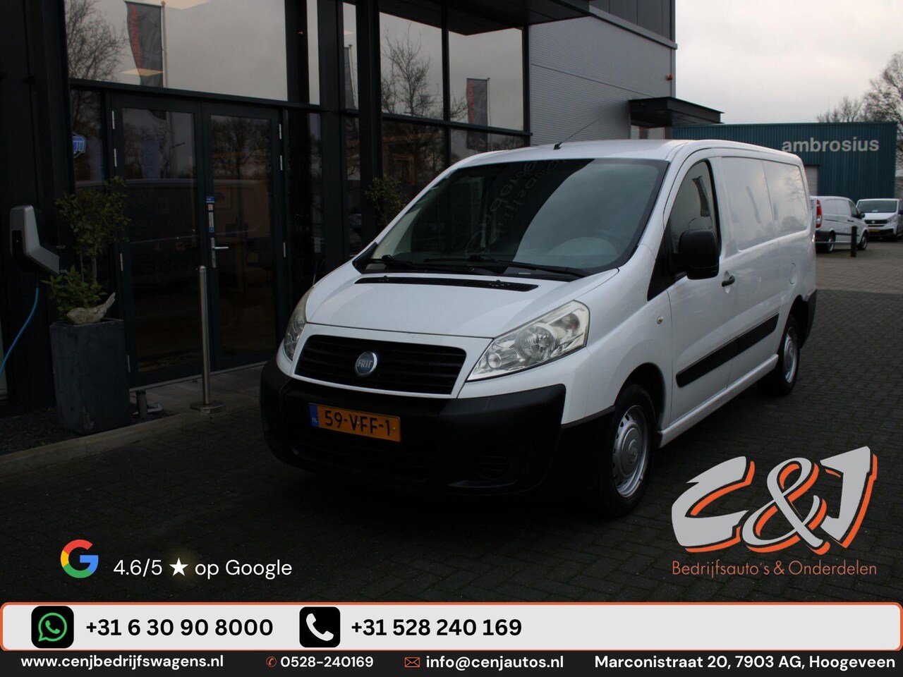 Fiat Scudo - 12 2.0 MultiJet LH1 lang elek pakket 182.000 km apk 19-11-2025 2950,- marge - AutoWereld.nl