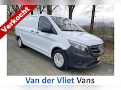 Mercedes-Benz Vito - 116 CDI 164pk E6 XL BPM Vrij Lease €325 p/m, Airco, Navi+Camera, Trekhaak, Inrichting, PDC