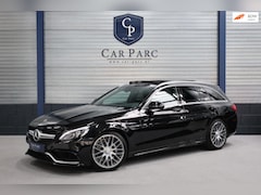 Mercedes-Benz C-klasse Estate - AMG 63 LED/PANO/HUD/HALF LEER+ALCANTARA+S.VERWARMING/19" LMV/PDC/ECC/12 MDN GARANTIE