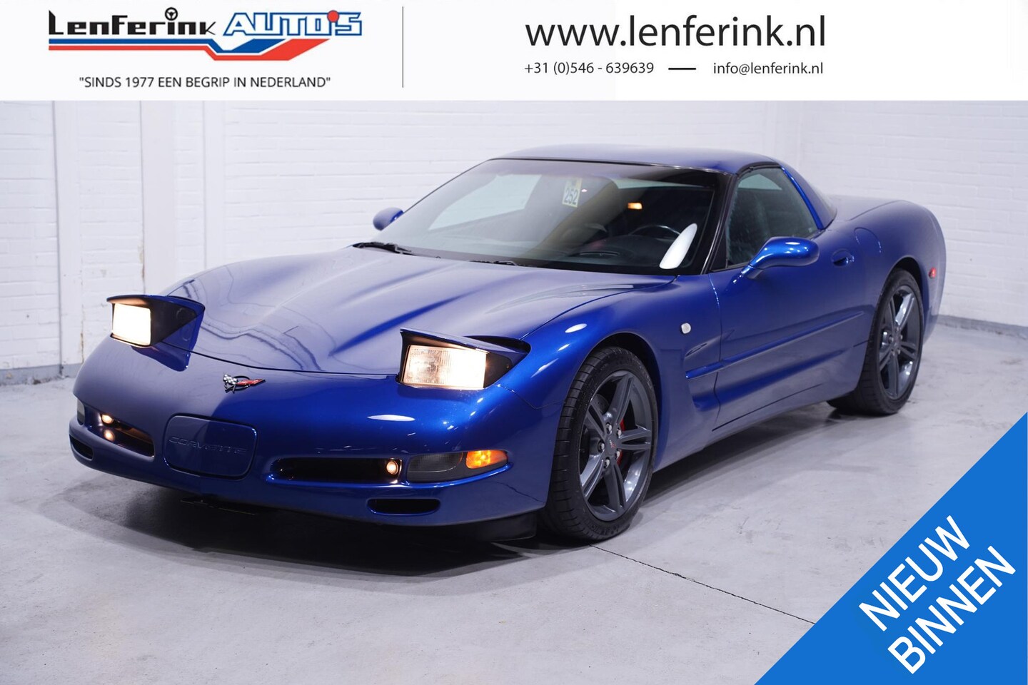 Chevrolet Corvette - USA 5.7 V8 Coupé Targa Automaat Liefhebbers Auto Airco, Leder Zwart, HUD, 19" LMV - AutoWereld.nl