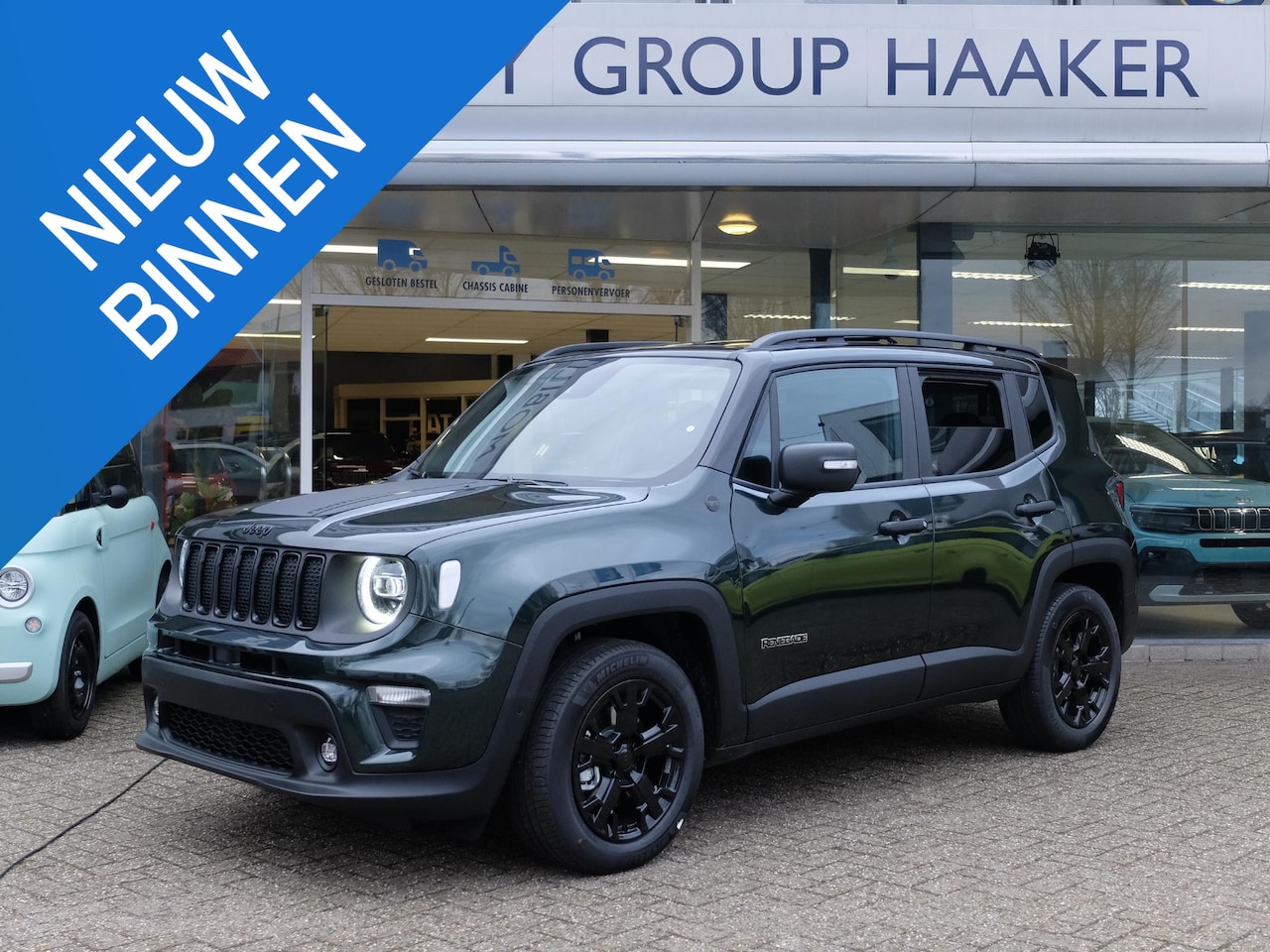 Jeep Renegade - 1.5T e-Hybrid The North Star All NEW I Face Lift I Techno Green - AutoWereld.nl