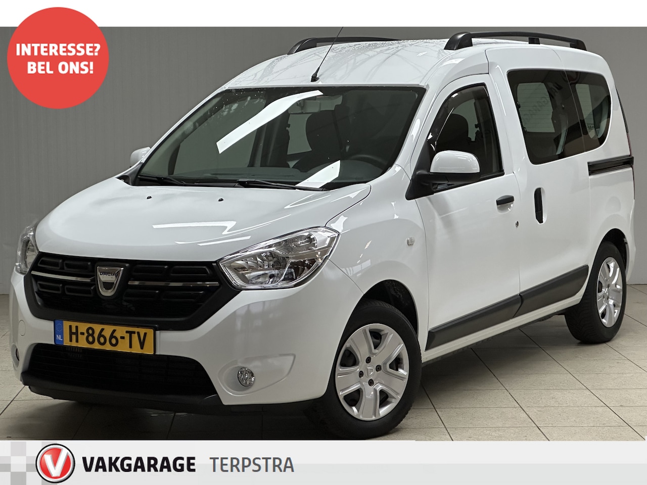 Dacia Dokker - 1.2 TCe S&S Ambiance /Trekhaak! /Navi /Airco /Elek. pakket /Bluetooth /PDC /Mistlampen /AU - AutoWereld.nl