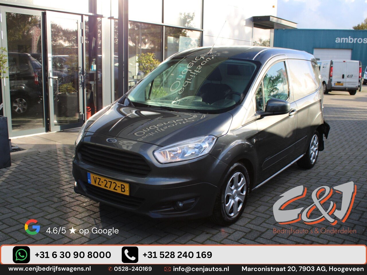 Ford Transit Courier - 1.5 TDCI Trend airco navi 100.000 km achterschade 3950,- marge - AutoWereld.nl