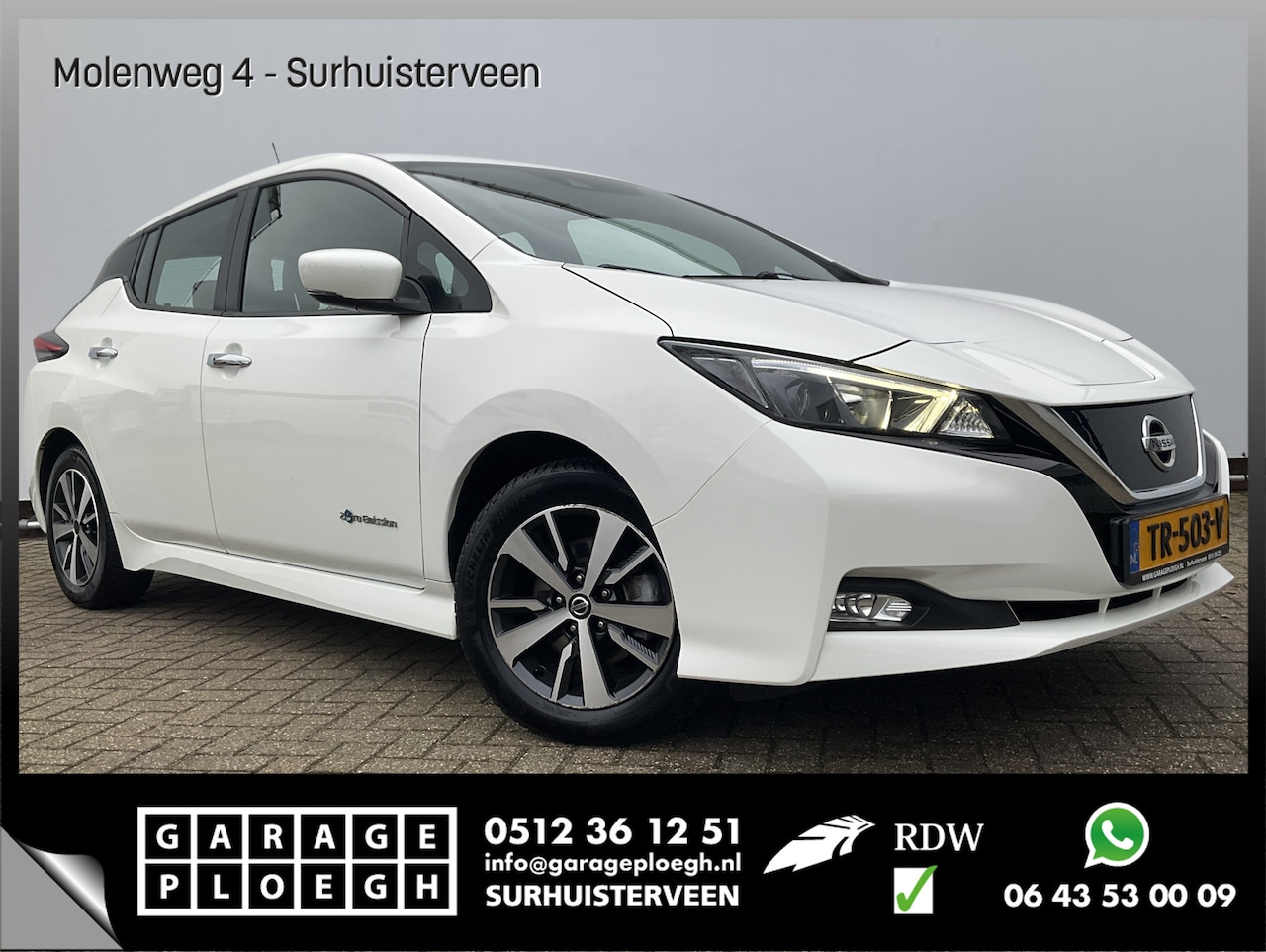 Nissan LEAF - 40 kWh 1e Eig Nav/Cam Adap.Cruise Stoel/stuurverw Carplay Led! - AutoWereld.nl