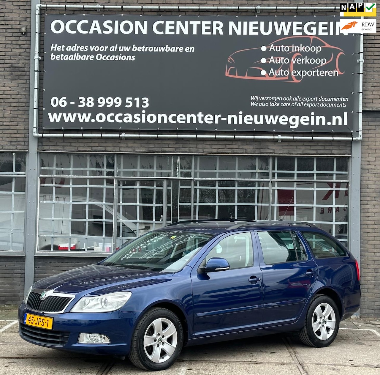 Skoda Octavia Combi - 1.8 TSI Ambition 2009 Blauw ECC/KM NAP! - AutoWereld.nl