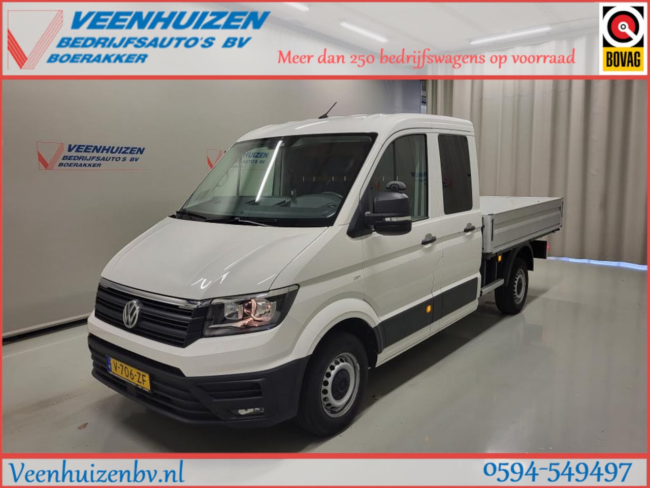 Volkswagen Crafter - 2.0TDI Pick-up Dubbele Cabine Euro 6! - AutoWereld.nl