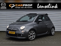 Fiat 500 C - TwinAir Turbo 500S | Cabrio | Half leder | Climate Control | Parkeersensoren | 12 mnd BOVA