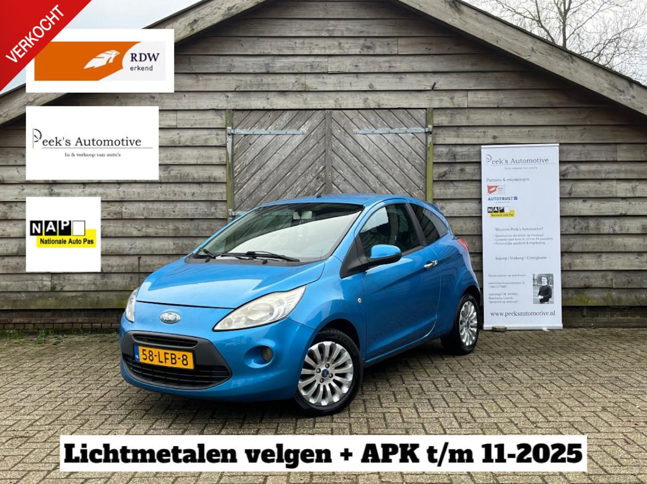 Ford Ka - 1.2 Titanium X /Airco/Lichtmetaal/Elektrische ramen/NweAPK/Leuke auto! - AutoWereld.nl