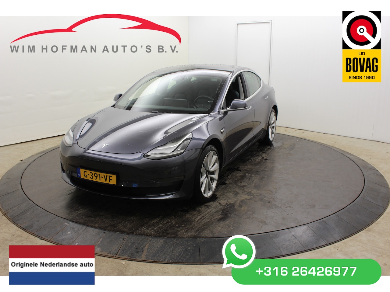 Tesla Model 3 - Long Range RWD Long Range AWD 75 kWh 19" Nieuwstaat Trekhaak Autopilot FSD Comp Leder Camera Panodak - AutoWereld.nl