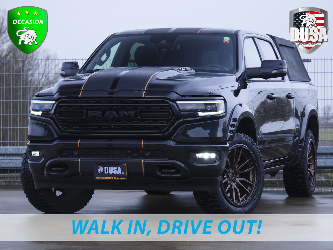 Dodge Ram 1500 - | Limited | Night Edition | 5.7 V8 | 4x4 | Crew Cab | Fuel offroad Wheels | Bushwacker | P - AutoWereld.nl