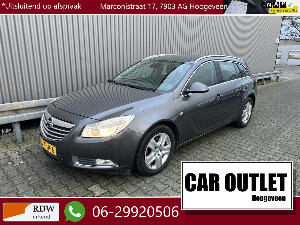 Opel Insignia Sports Tourer - 1.6 T Edition Clima, CC, PDC, LM, – Inruil Mogelijk – - AutoWereld.nl