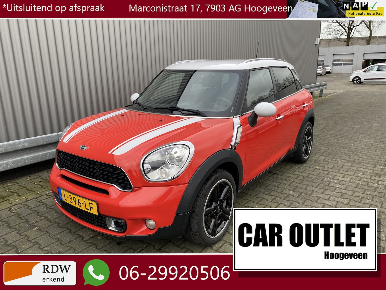 MINI Countryman - Mini 1.6 Cooper S Half Leer, Navi, Clima, Stoelvw, CC, PDC, Dakdragers, LM, nw. APK – Inru - AutoWereld.nl