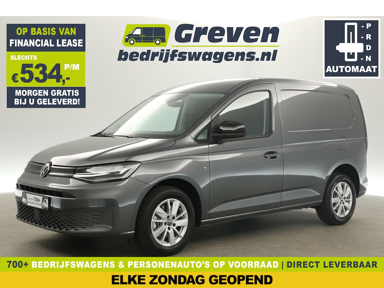 Volkswagen Caddy - 2.0 TDI Style L1H1 | NIEUW | BPM Vrij | DSG Airco Camera Cruise Carplay LED Navi 16"LMV PD - AutoWereld.nl