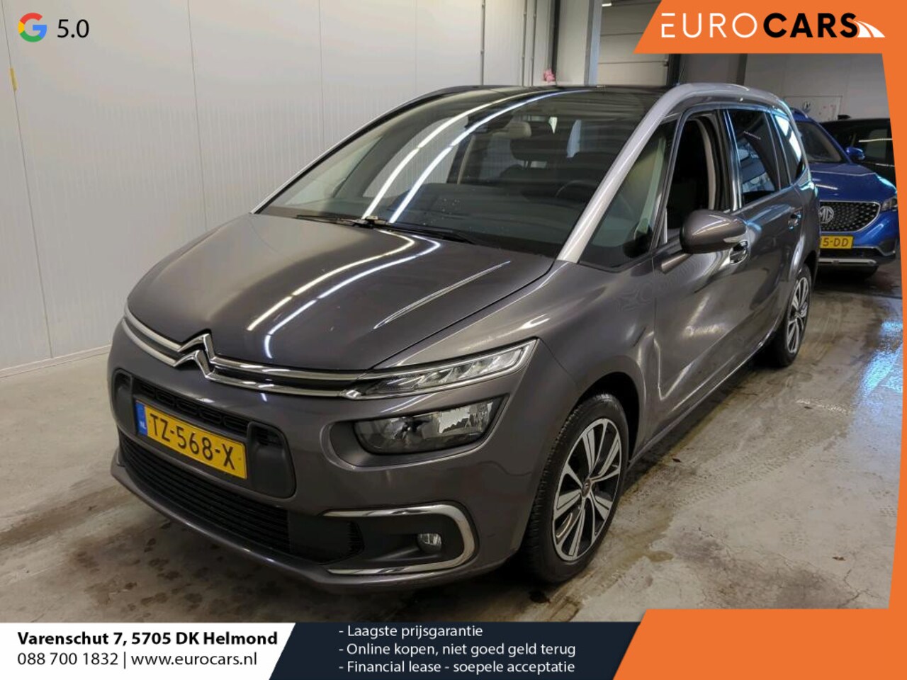 Citroën Grand C4 SpaceTourer - 1.2 PureTech Business Airco|ECC Navi Carplay PDC VA 7-Persoons Trekhaak Full LED 17" LM Ve - AutoWereld.nl