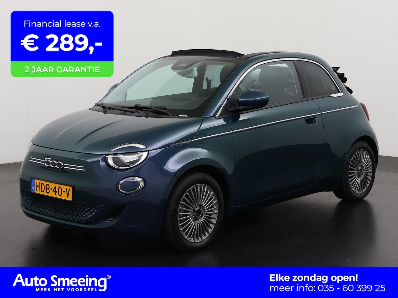 Fiat 500e - Cabrio 42 kWh | Virtual Cockpit | Apple Carplay | LED | Zondag Open! - AutoWereld.nl